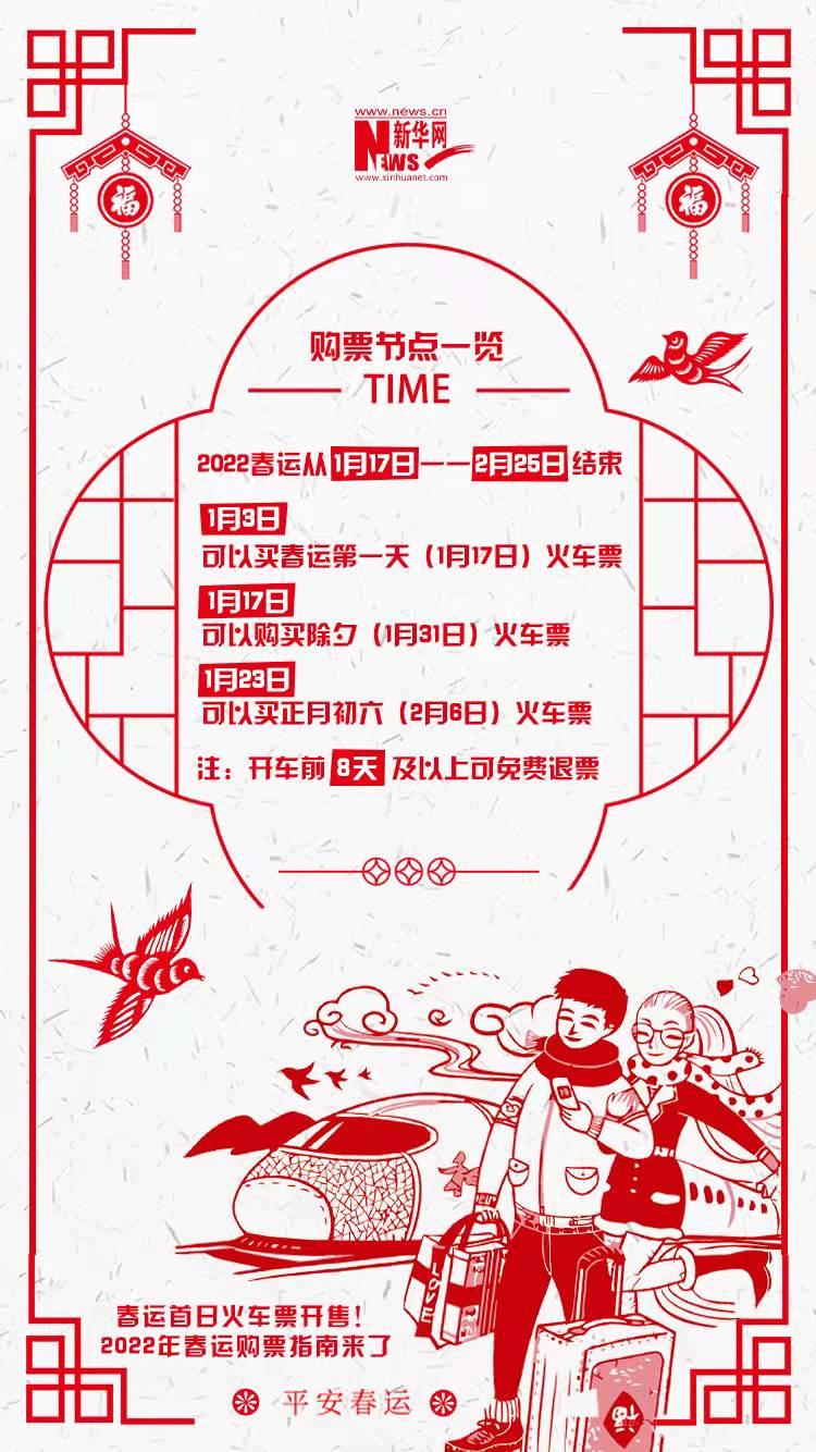 2022年春運(yùn)首日火車票開售！購(gòu)票指南來(lái)了