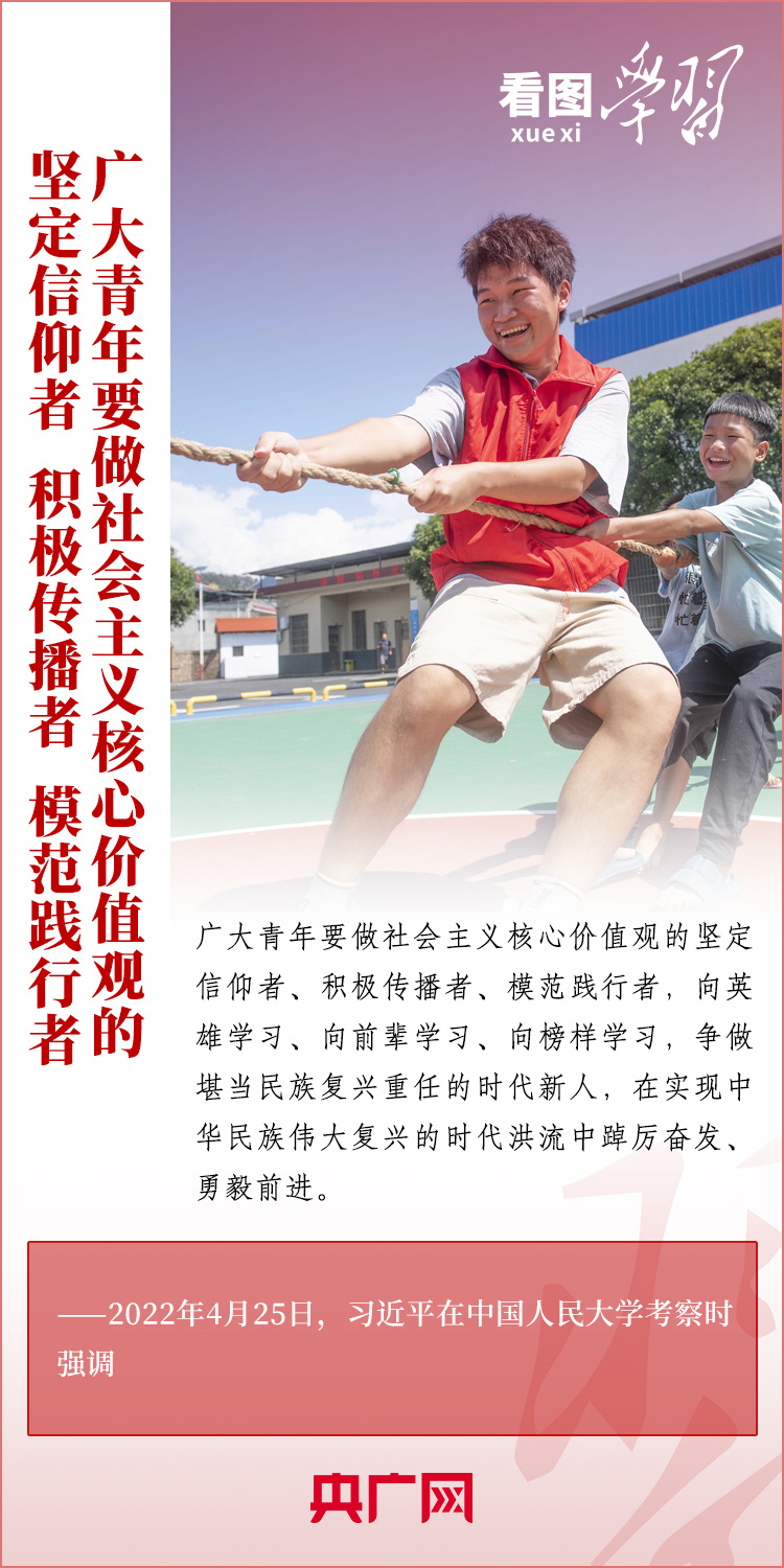 看圖學(xué)習(xí)丨樹立正確的世界觀、人生觀、價值觀，走好人生道路