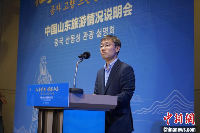 首爾市政府觀光體育局局長(zhǎng)金英渙致辭?！⑿?攝
