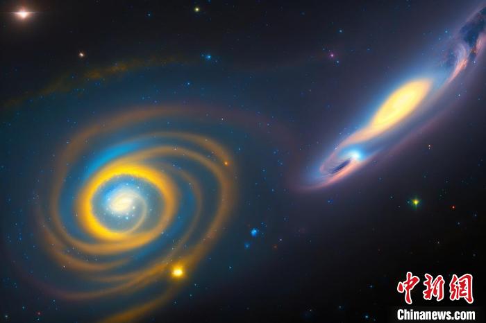 本星系群的三維藝術圖?！≈锌圃簢姨煳呐_ 供圖
