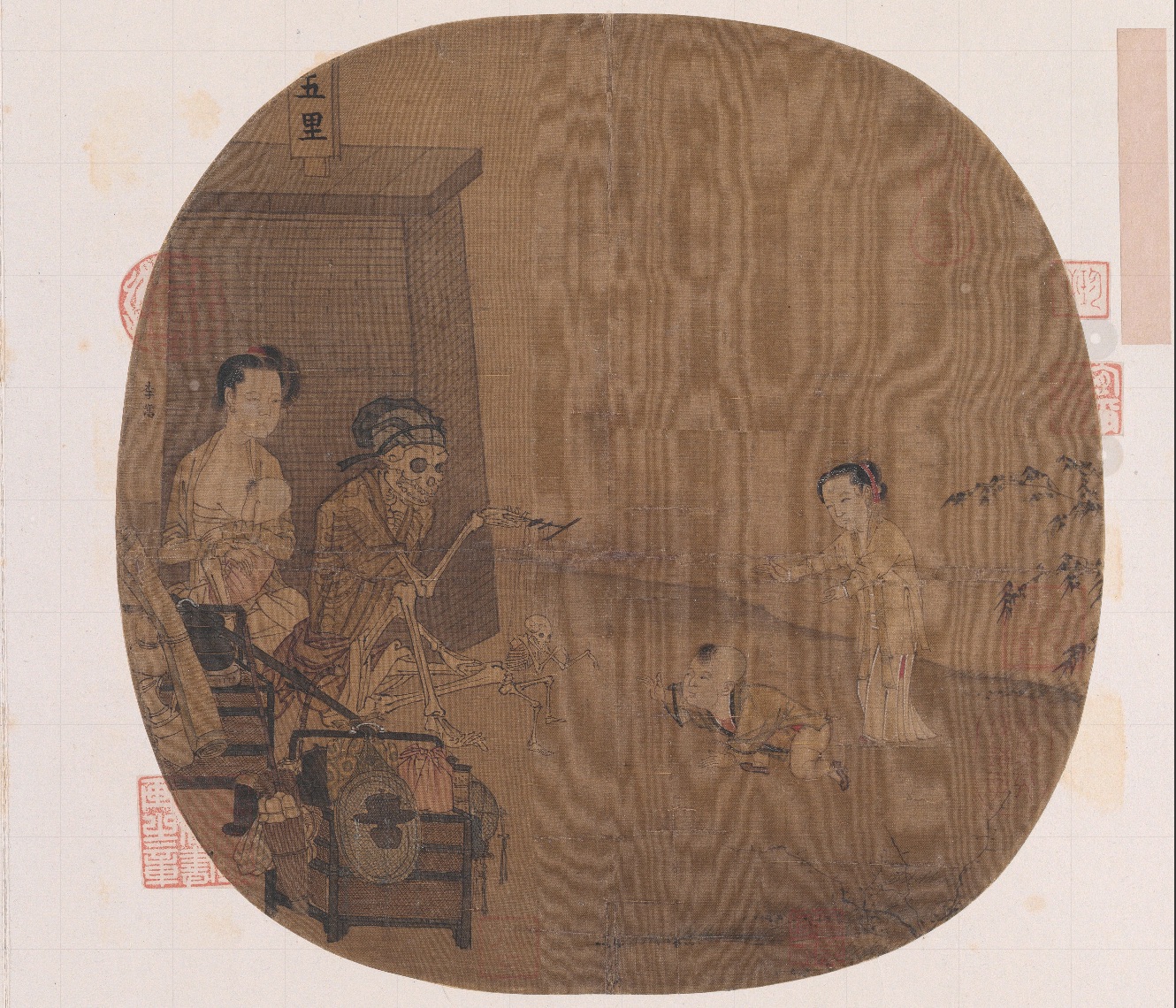南宋名畫(huà)《骷髏幻戲圖》。圖片來(lái)源：故宮博物院官方網(wǎng)站