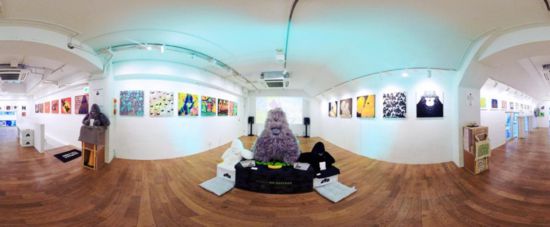 “大衛(wèi)猿”主題展覽現(xiàn)場。（主辦方供圖）