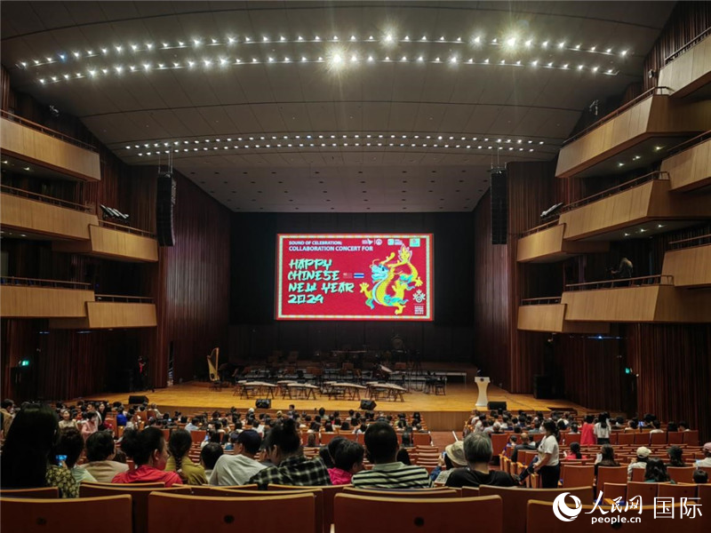 “歡慶之聲—2024歡樂春節(jié)音樂會(huì)”14日在泰國瑪希隆王子音樂廳舉行。人民網(wǎng)記者 楊一攝