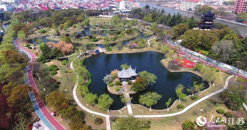如東縣人民公園。如東縣委宣傳部供圖