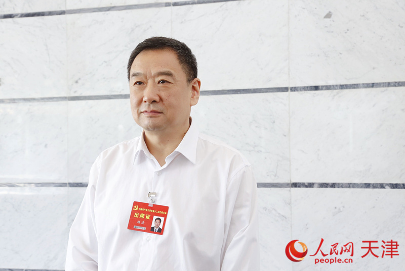 天津市第十二次黨代會(huì)代表、天津市政府副秘書(shū)長(zhǎng)、市衛(wèi)生健康委黨委副書(shū)記、主任顧清 人民網(wǎng) 孫翼飛攝