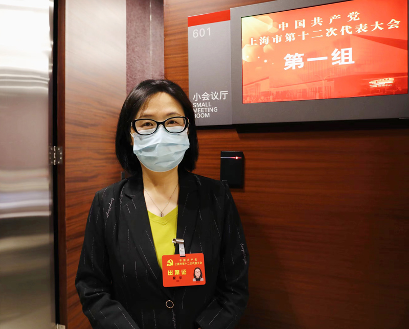 黨代表翟華。人民網(wǎng) 王文娟攝