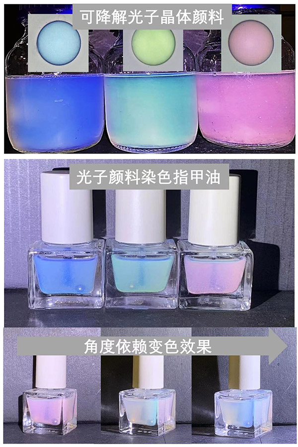 天津大學(xué)宋東坡課題組成功研發(fā)具有靚麗結(jié)構(gòu)色的光子晶體顏料。 天津大學(xué)供圖