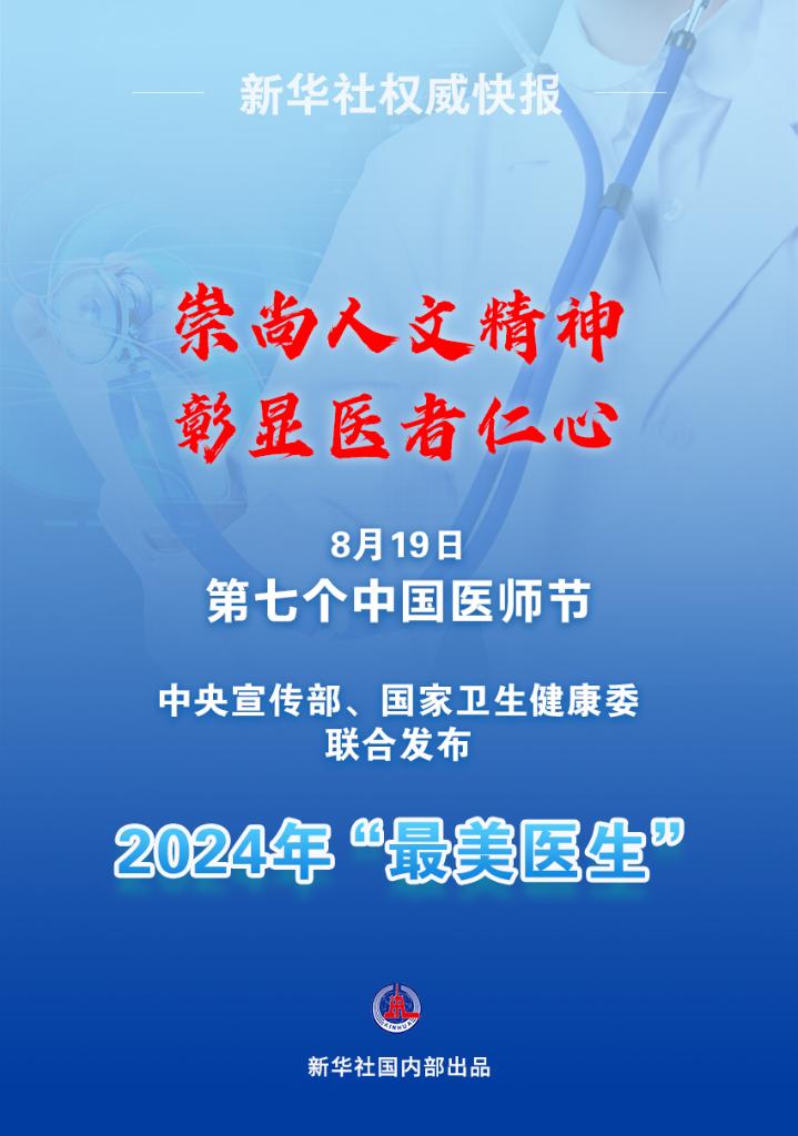 新華鮮報|致敬“白衣戰(zhàn)士”！2024年“最美醫(yī)生”發(fā)布
