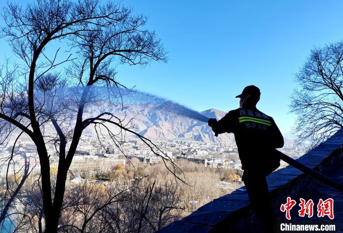 12月6日，布達(dá)拉宮消防救援大隊(duì)在布達(dá)拉宮山體林草區(qū)域開展?jié)窕ぷ??！㈣?攝