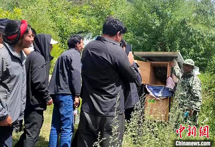 拉久西村村民學(xué)習(xí)養(yǎng)蜂工作流程和防范事項?！〔际忻⒖悼h委宣傳部供圖