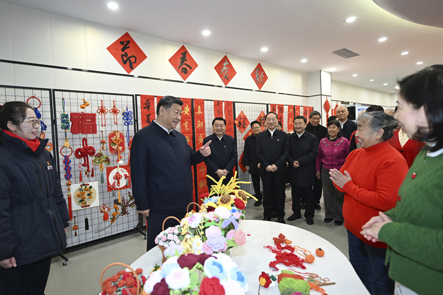 2025年1月23日，習(xí)近平總書(shū)記在沈陽(yáng)大東區(qū)長(zhǎng)安街道長(zhǎng)安小區(qū)社區(qū)黨群服務(wù)中心考察。
