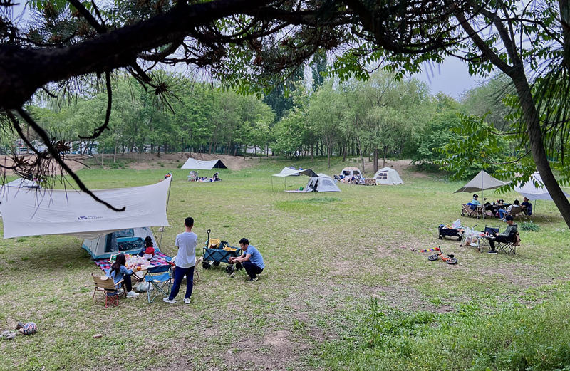 “自駕+露營”等多元模式受熱捧。人民網記者 王連香攝
