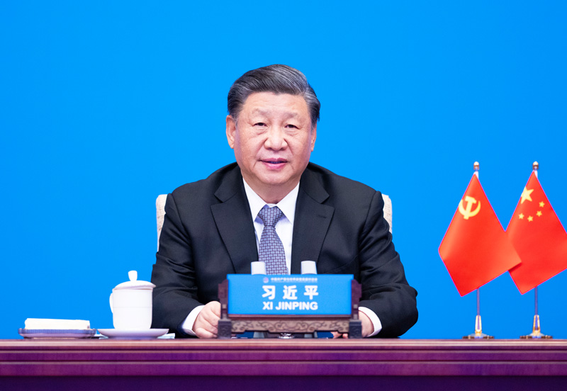 2023年3月15日，習(xí)近平主席在北京出席中國(guó)共產(chǎn)黨與世界政黨高層對(duì)話會(huì)，并發(fā)表題為《攜手同行現(xiàn)代化之路》的主旨講話。