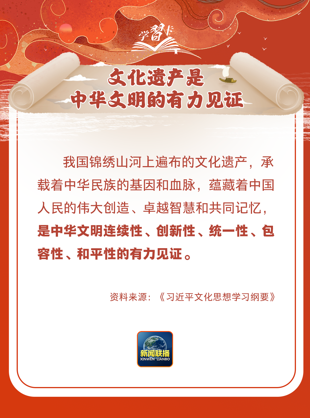 學(xué)習(xí)卡丨守護(hù)好中華民族的文化瑰寶！