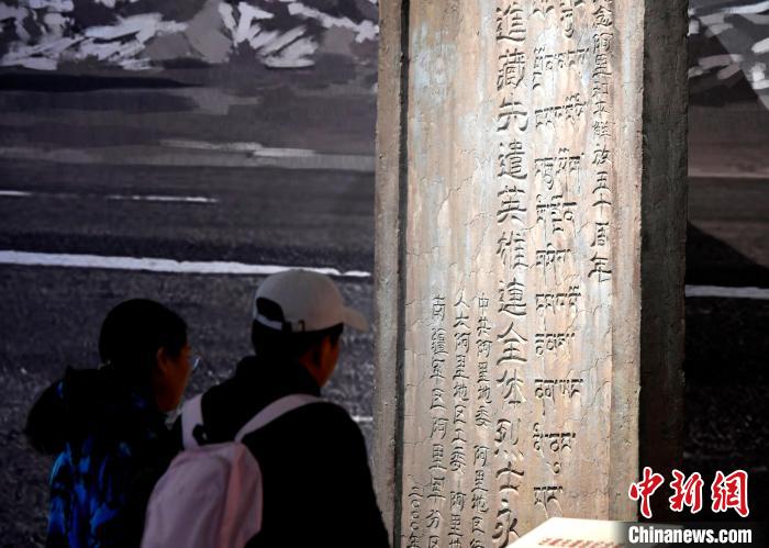 圖為5月18日，觀眾正在欣賞展覽?！±盍?攝
