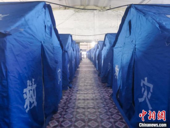 那曲火車站集中健康監(jiān)測(cè)點(diǎn)?！≈袊?guó)鐵路青藏集團(tuán)有限公司拉薩車務(wù)段 供圖